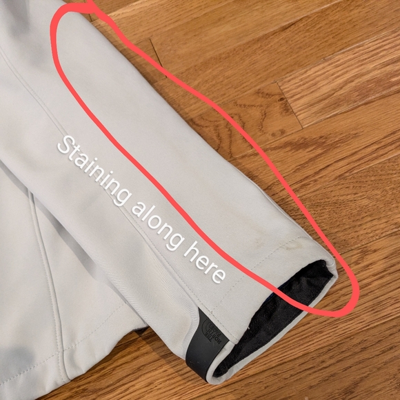 The North Face Gray Hooded Jacket with Blue Accents Extra-large XL - Picture 16 of 16